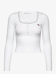 Abercrombie & Fitch - ANF WOMENS KNITS - long-sleeved tops - brilliant white - 0