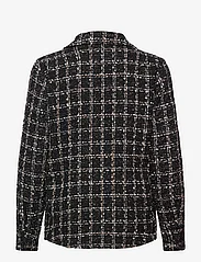 Abercrombie & Fitch - ANF WOMENS WOVENS - overhemden met lange mouwen - black and white texture - 1