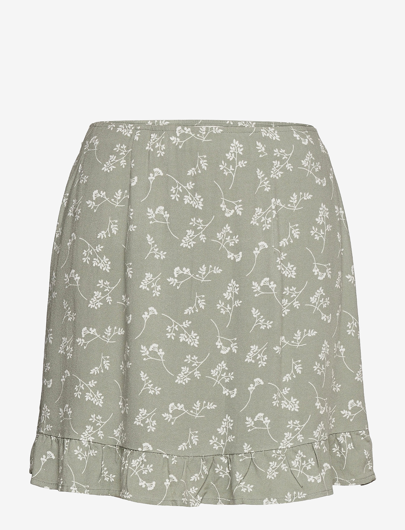 Abercrombie & Fitch - ANF WOMENS SKIRTS - kurze röcke - green floral - 0