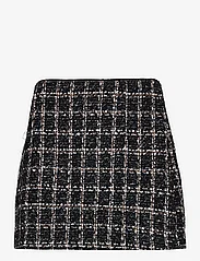 Abercrombie & Fitch - ANF WOMENS SKIRTS - spódnice mini - black and white tweed - 0