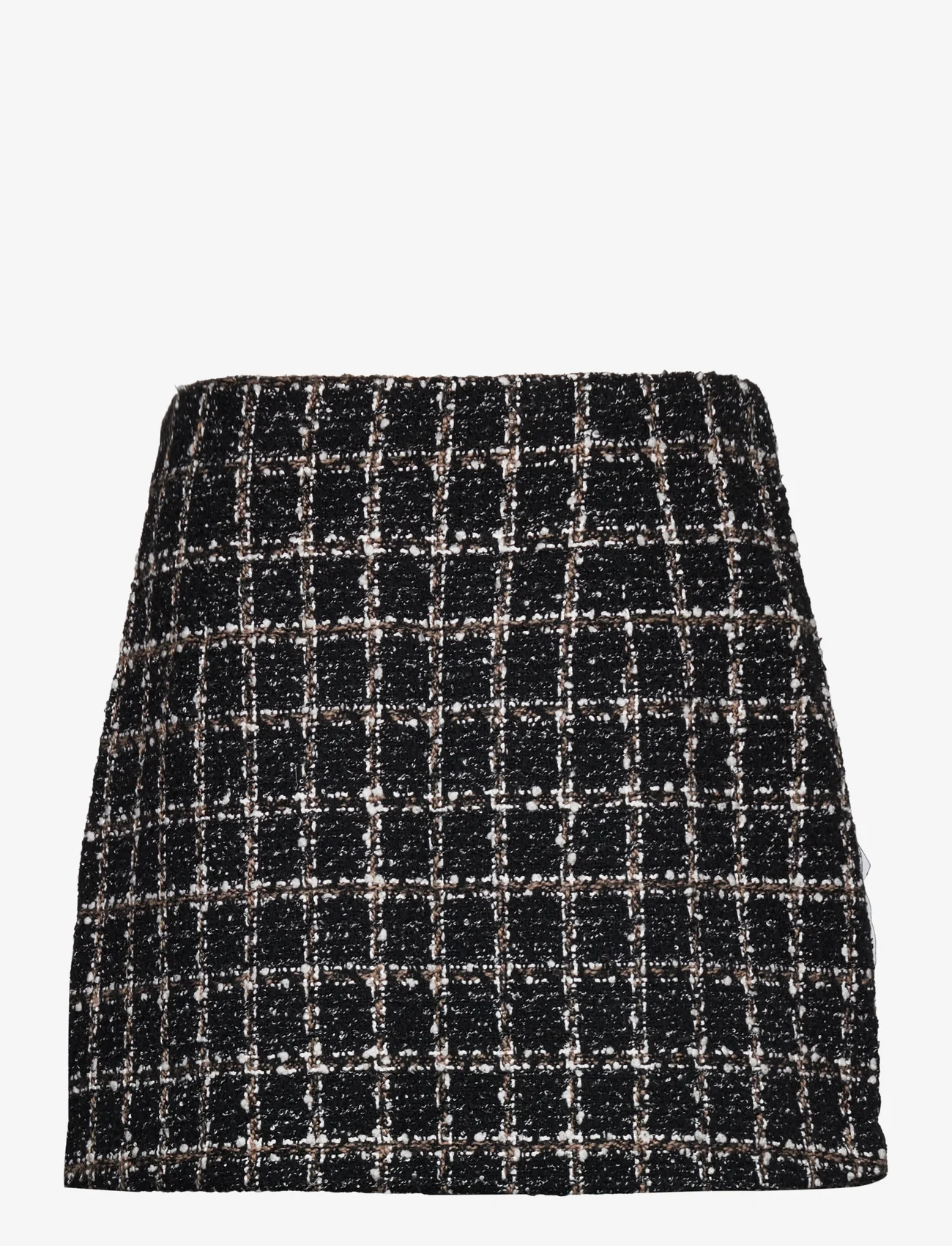 Abercrombie & Fitch - ANF WOMENS SKIRTS - korte nederdele - black and white tweed - 1