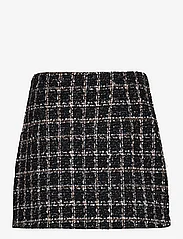 Abercrombie & Fitch - ANF WOMENS SKIRTS - kurze röcke - black and white tweed - 1