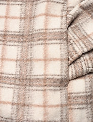 Abercrombie & Fitch - ANF WOMENS OUTERWEAR - winter coats - cream/grey neutral plaid - 3