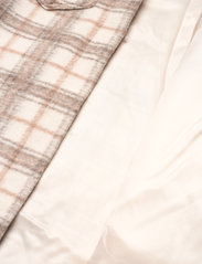 Abercrombie & Fitch - ANF WOMENS OUTERWEAR - Žieminiai paltai - cream/grey neutral plaid - 4