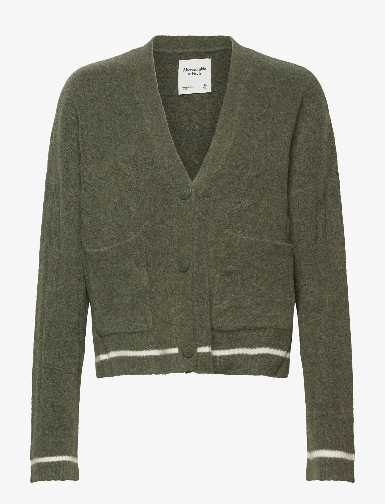 Abercrombie & Fitch - ANF WOMENS SWEATERS - cardigans - thyme - 0
