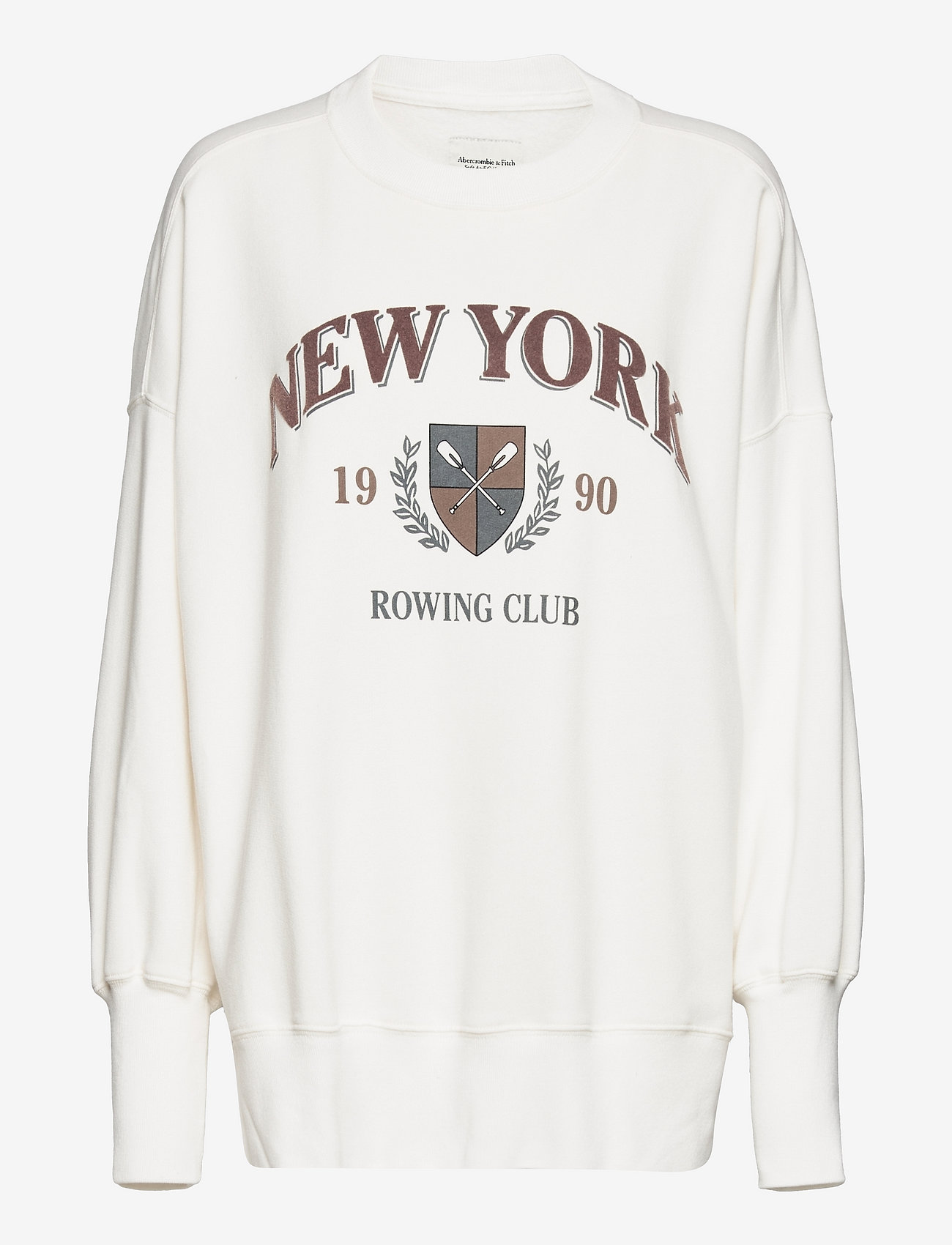 Smigre scramble Tradition Abercrombie & Fitch Anf Womens Sweatshirts (Cloud Dancer), (21.24 €) |  Large selection of outlet-styles | Booztlet.com