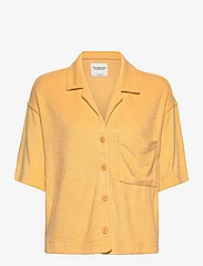 Abercrombie & Fitch - ANF WOMENS SWEATSHIRTS - short-sleeved shirts - buff yellow - 0