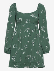 Abercrombie & Fitch - ANF WOMENS DRESSES - kurze kleider - green-grounded floral - 0