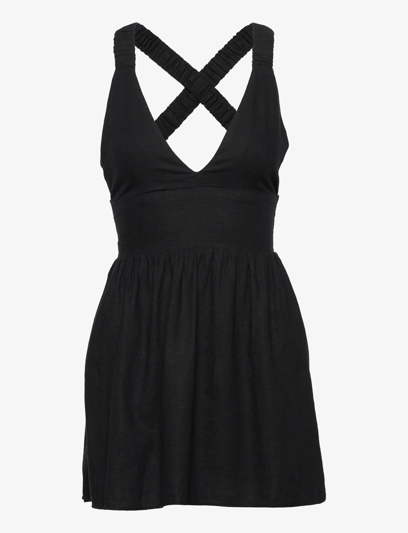 Abercrombie & Fitch - ANF WOMENS DRESSES - kurze kleider - black - 0