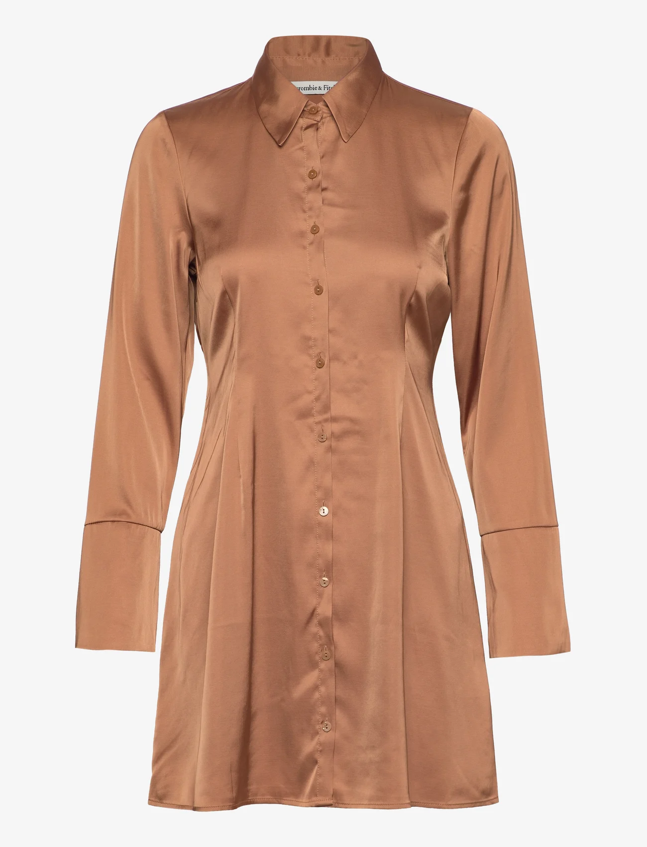 Abercrombie & Fitch - ANF WOMENS DRESSES - skjortekjoler - brown - 0