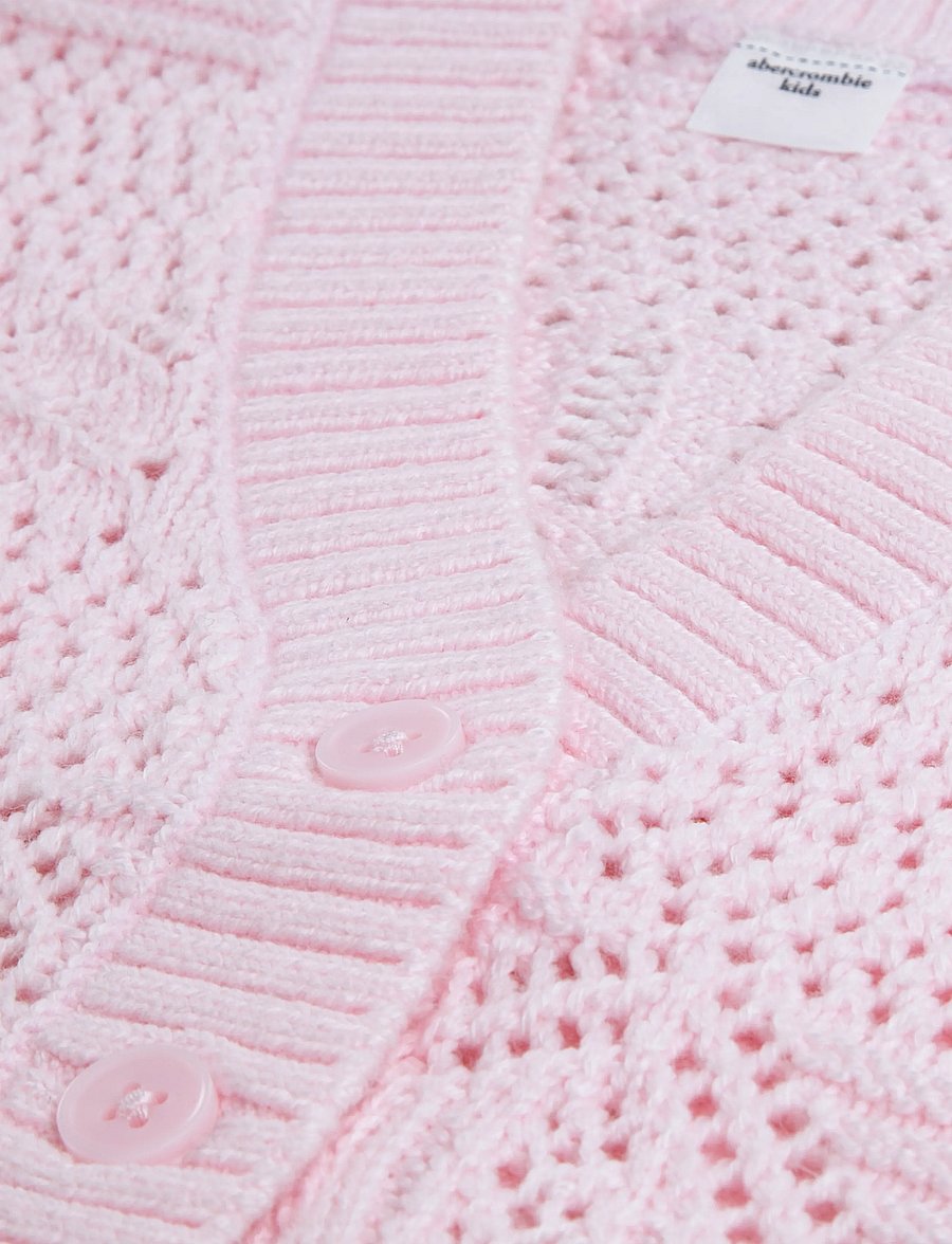 Abercrombie Kids - G5-CARDIGAN - cardigans - pink marshmallow - 2