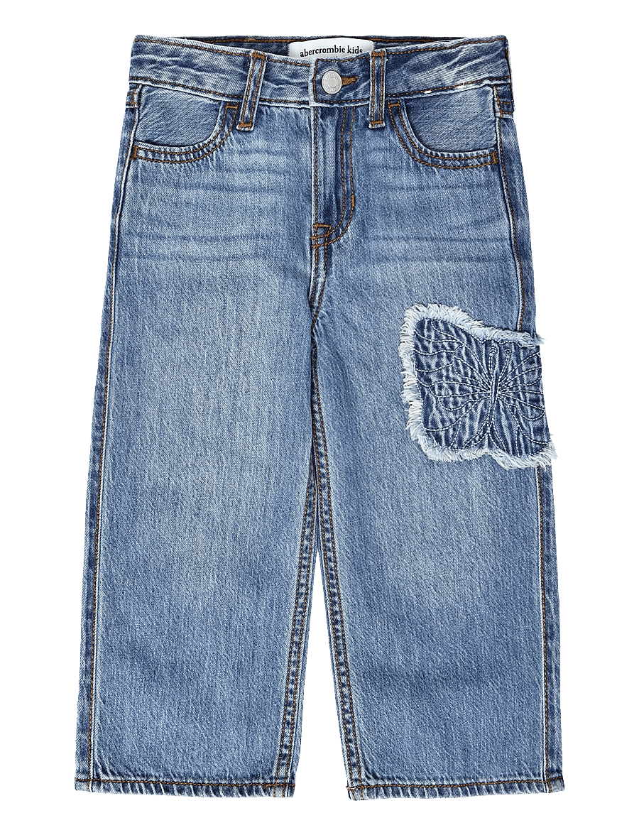 Abercrombie Kids - PX-DENIM PANTS - hosen mit weitem bein - cabin blues - 0