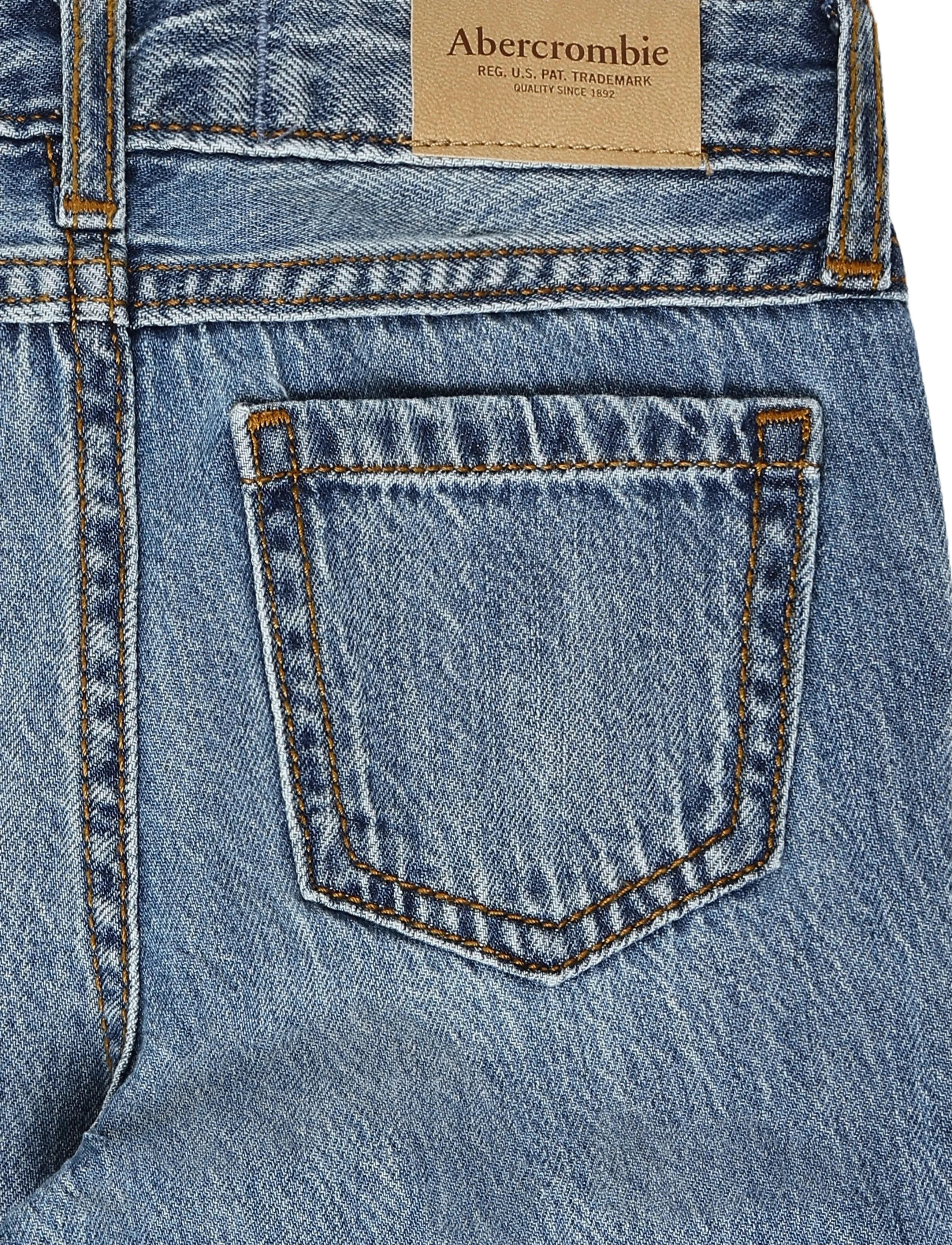 Abercrombie Kids - PX-DENIM PANTS - hosen mit weitem bein - cabin blues - 1