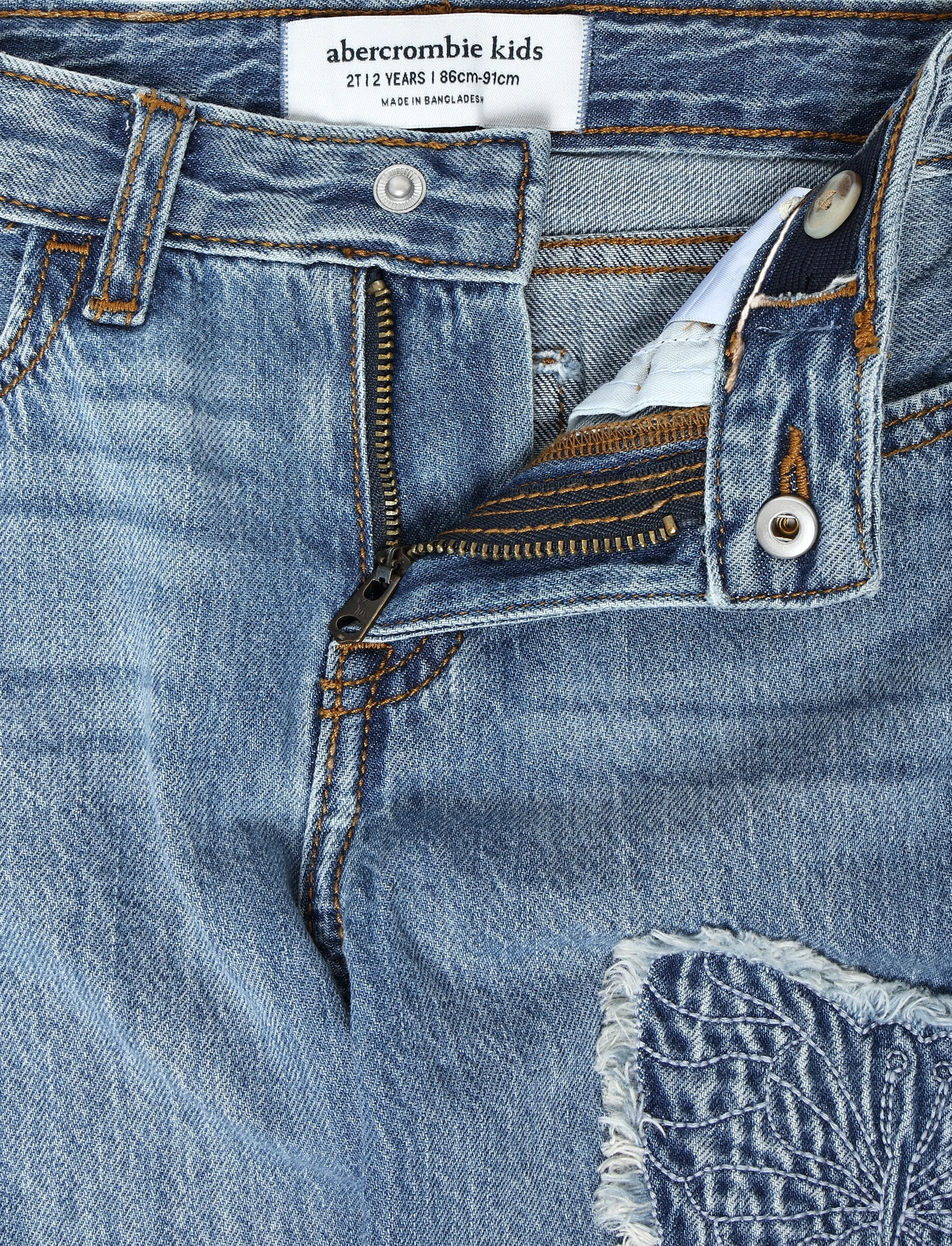 Abercrombie Kids - PX-DENIM PANTS - hosen mit weitem bein - cabin blues - 2