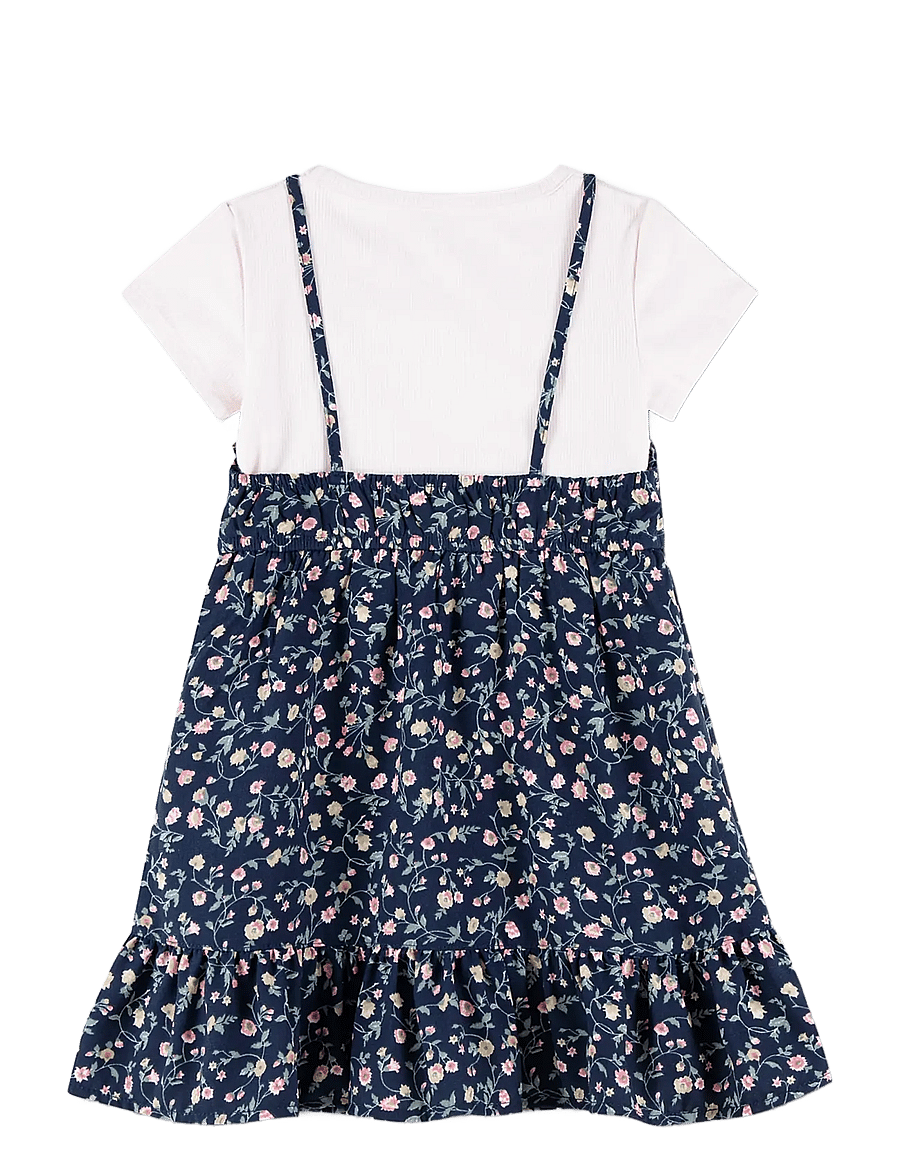 Abercrombie Kids - DR-DRESS - Ärmlösa vardagsklänningar - navy painted flowers - 1