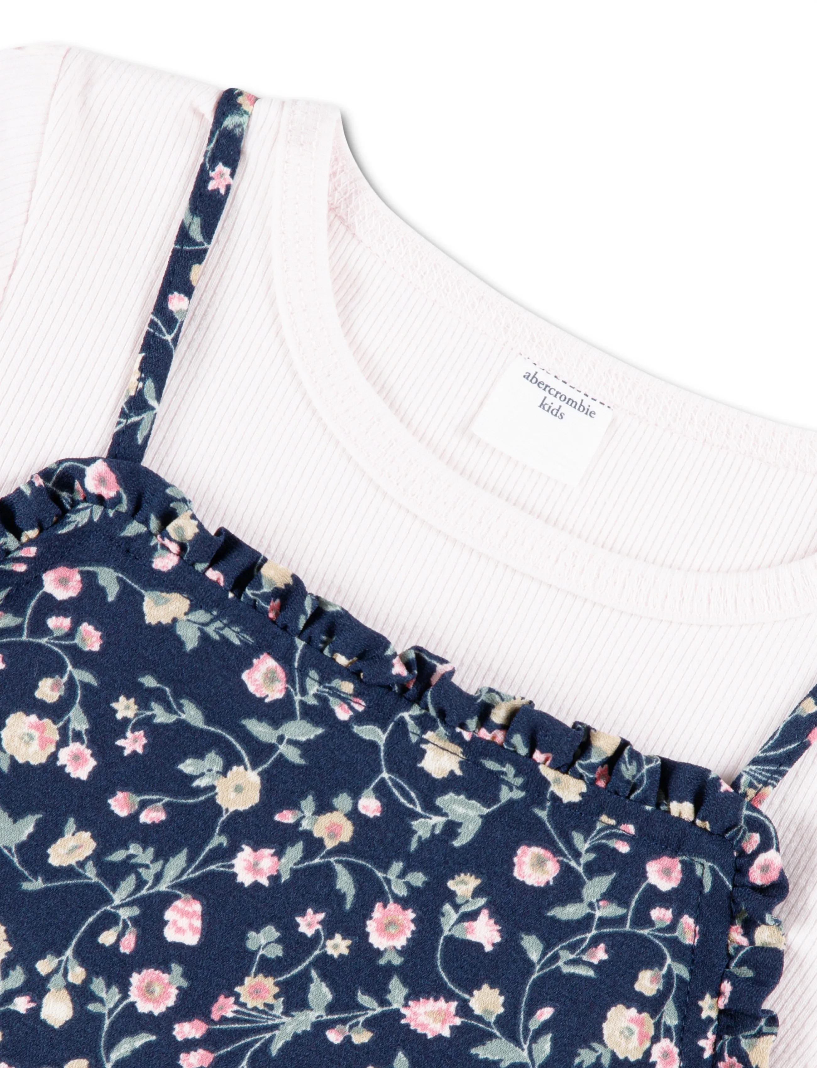 Abercrombie Kids - DR-DRESS - Ärmlösa vardagsklänningar - navy painted flowers - 2