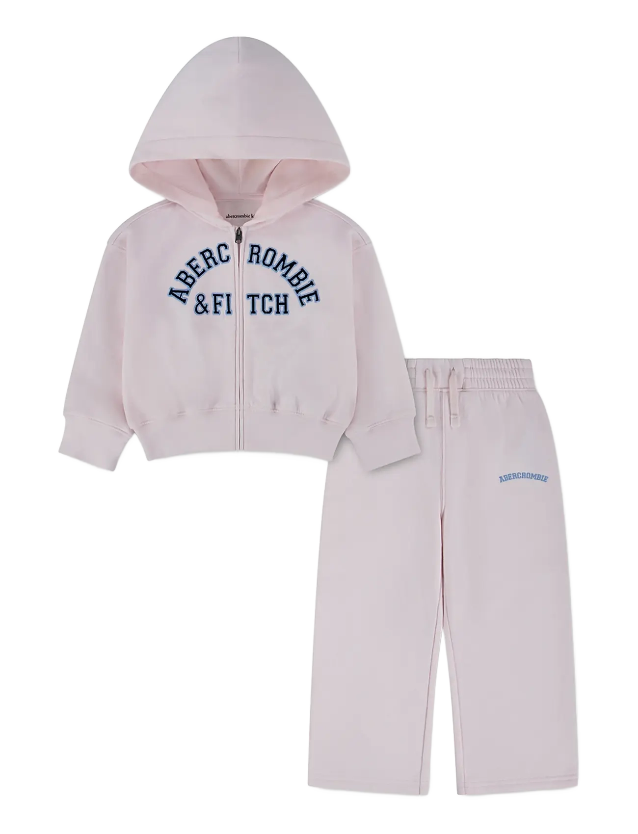 Abercrombie Kids F8-FLEECE PANT SET - Inspiration - PINK MARSHMALLOW / pink/rose