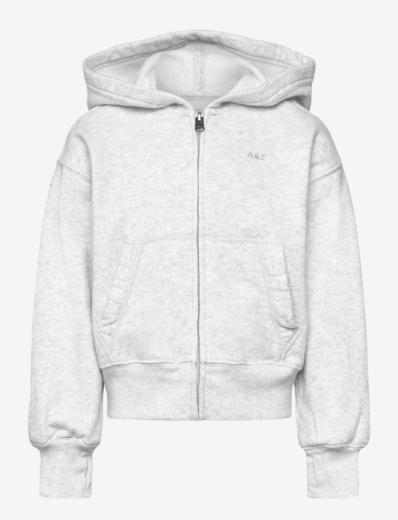 Abercrombie Kids - ZH-FULL ZIP HOODY - fleecejacken - anf light grey heather - 0