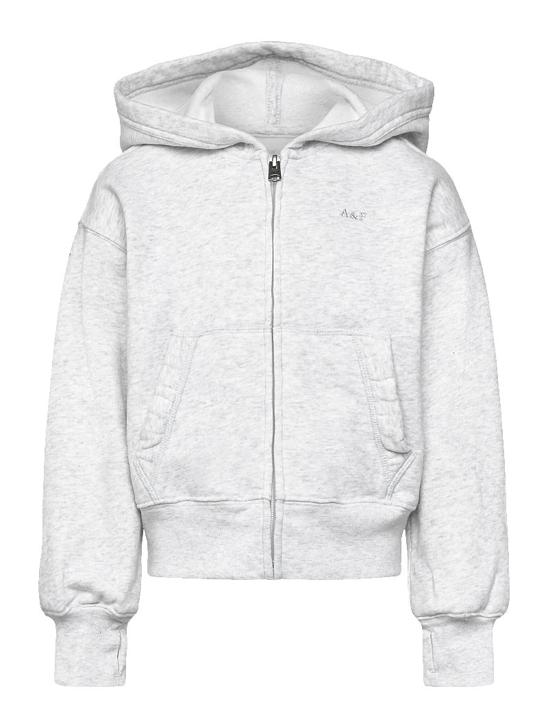 Abercrombie Kids - ZH-FULL ZIP HOODY - fleecejacken - anf light grey heather - 0