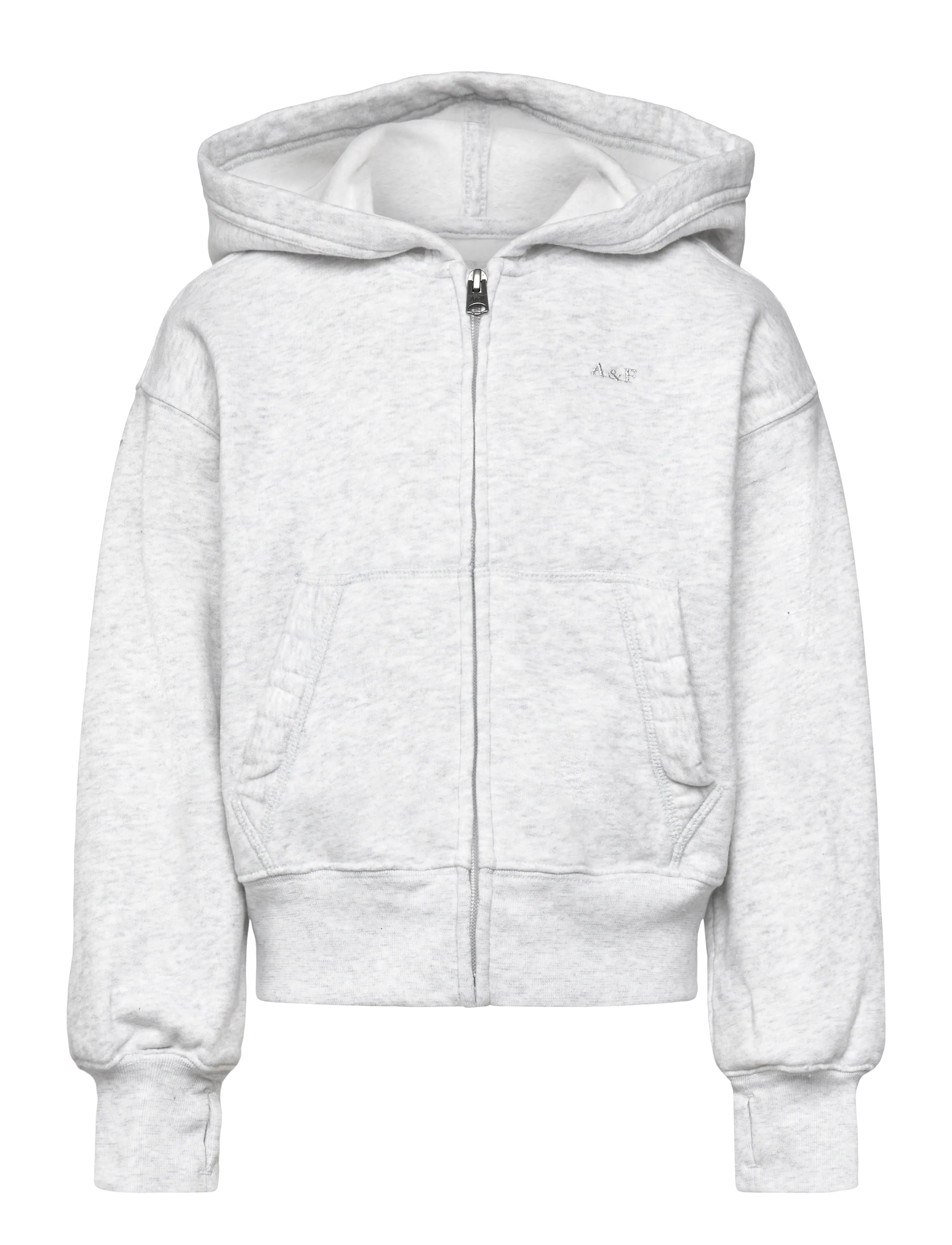 Abercrombie Kids ZH-FULL ZIP HOODY - Fleecejacke - ANF LIGHT GREY HEATHER / grey