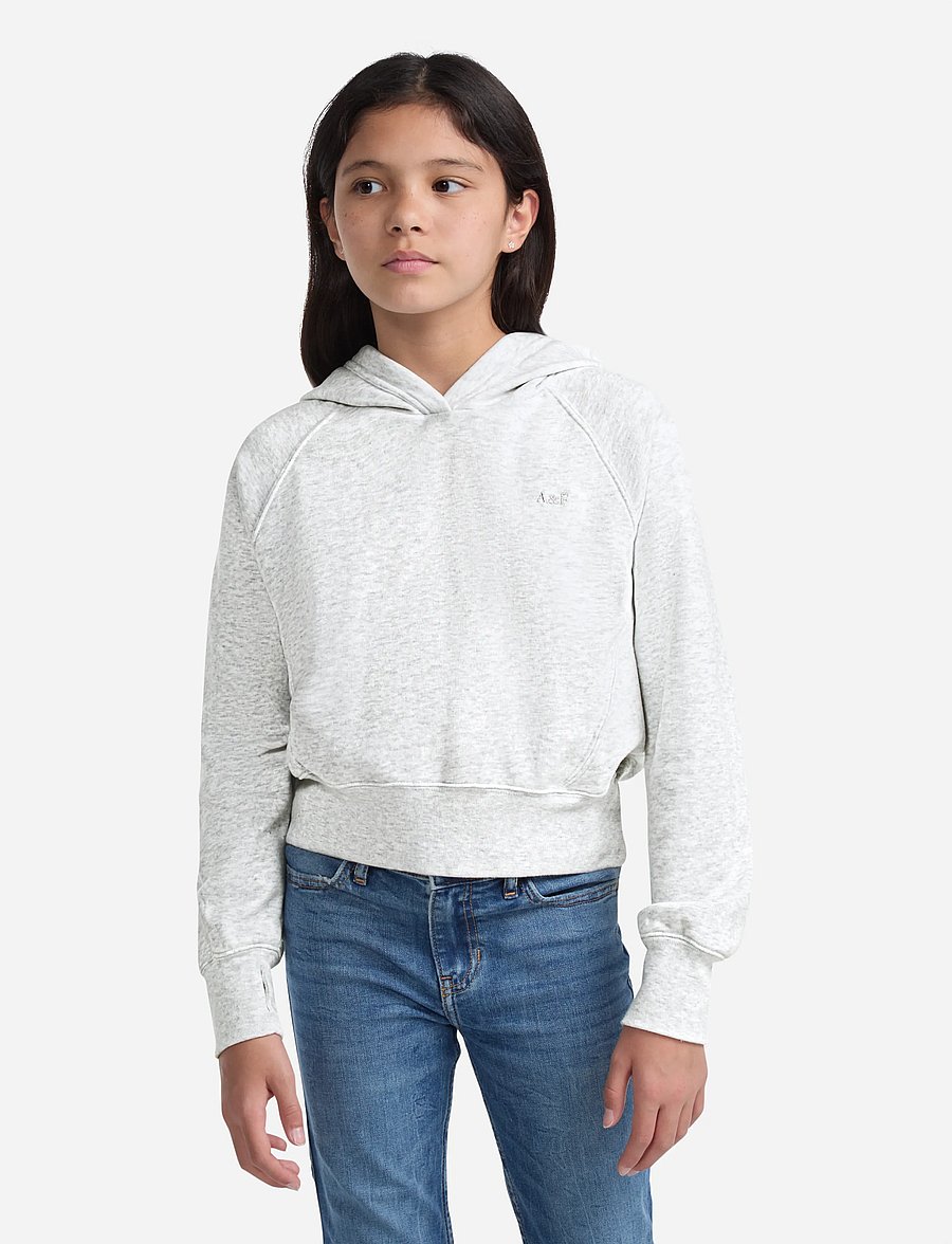 Abercrombie Kids - PO-PULL-OVER HOODY - kapuzenpullover - anf light grey heather - 0