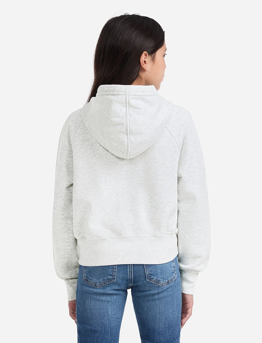 Abercrombie Kids - PO-PULL-OVER HOODY - kapuzenpullover - anf light grey heather - 3