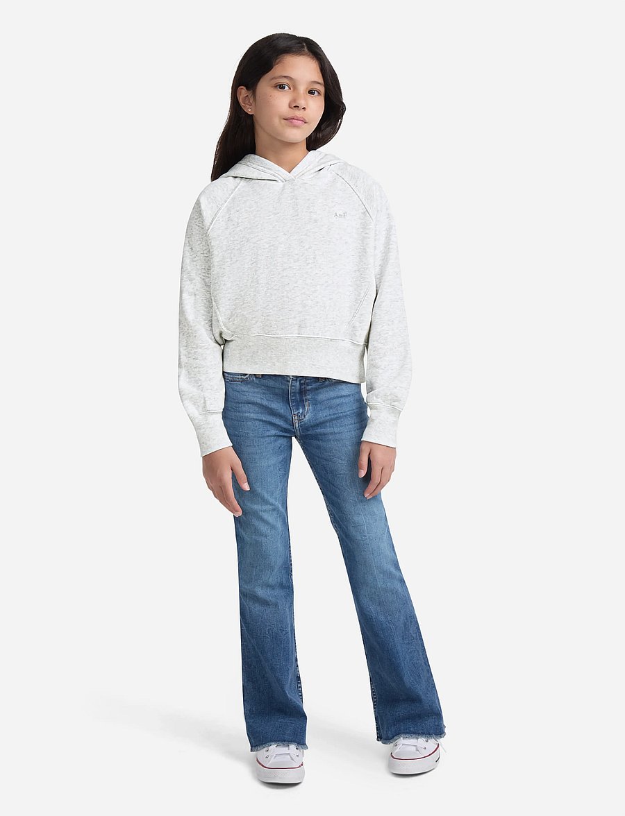 Abercrombie Kids - PO-PULL-OVER HOODY - kapuzenpullover - anf light grey heather - 4