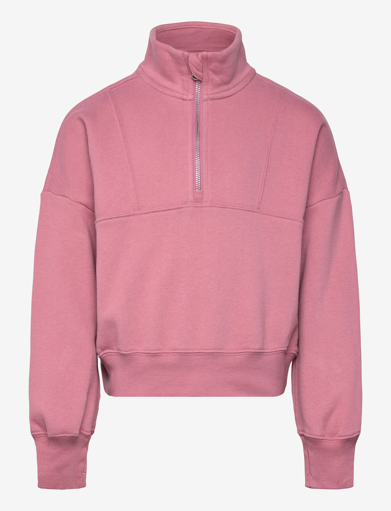 Abercrombie Kids - HZ-1/2 ZIP TOP - sweatshirts - mesa rose - 0