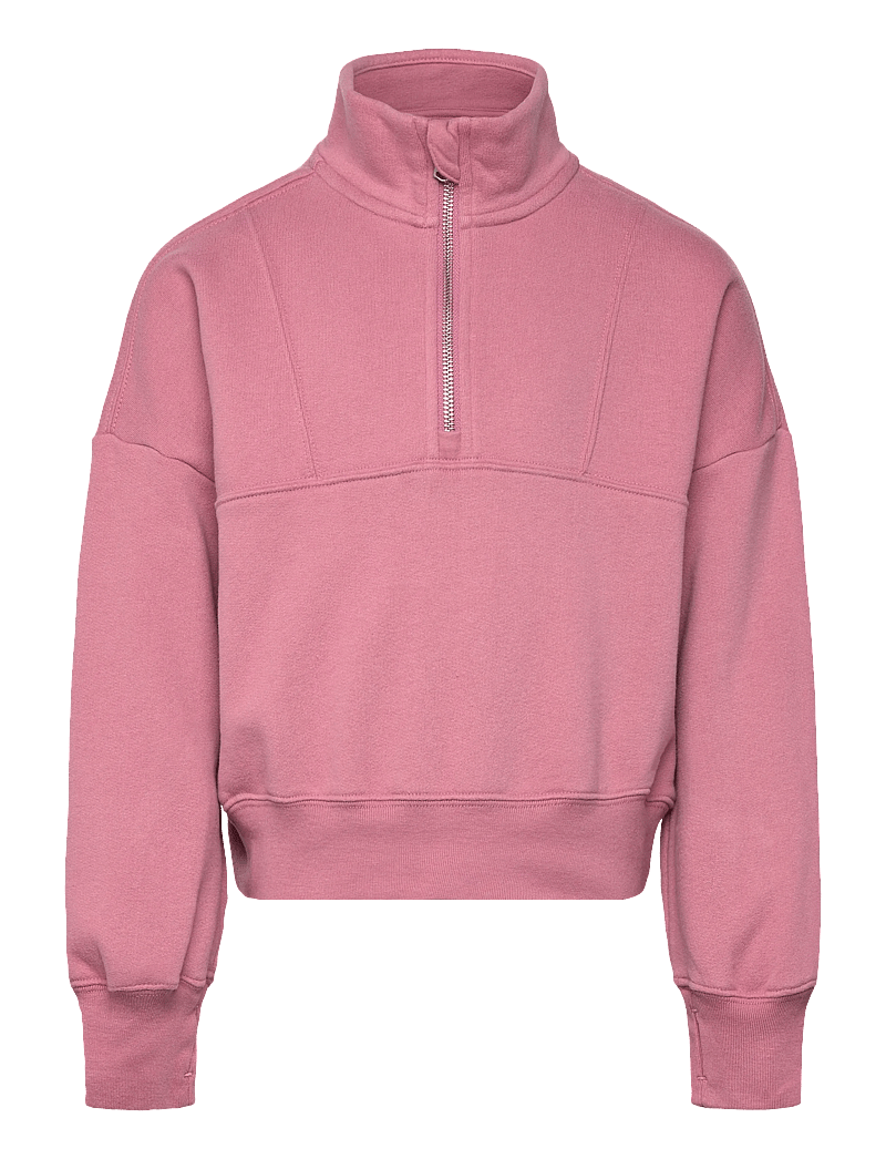 Abercrombie Kids - HZ-1/2 ZIP TOP - sweatshirts - mesa rose - 0