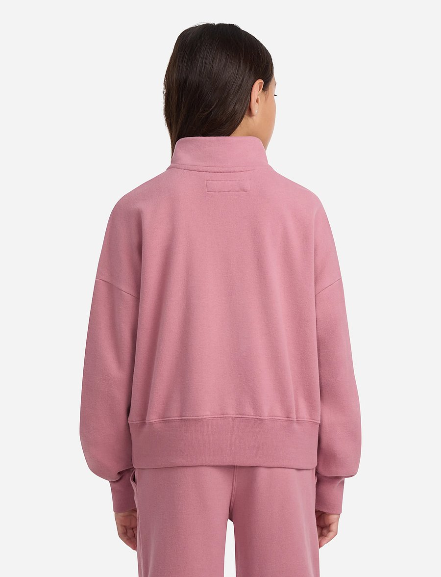Abercrombie Kids - HZ-1/2 ZIP TOP - sweatshirts - mesa rose - 3