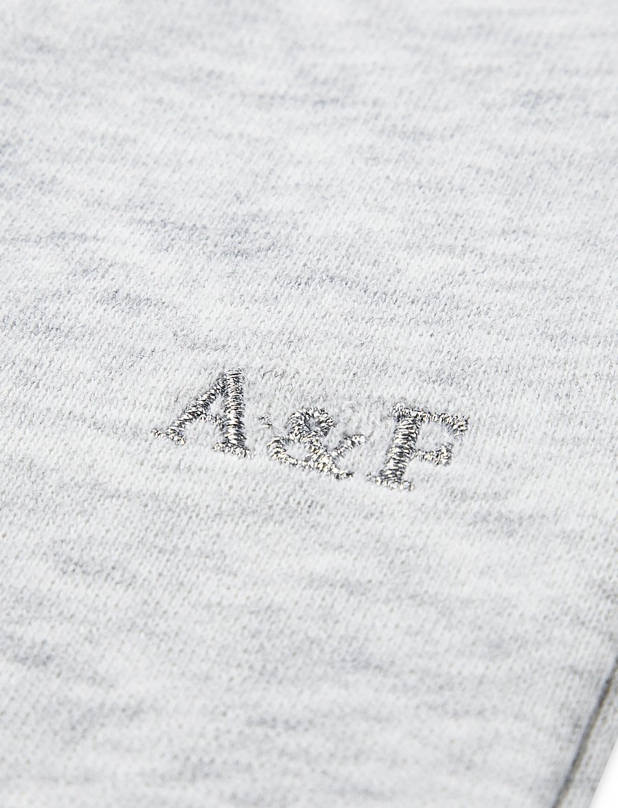 Abercrombie Kids - F7-FLEECE PANT - jogginghosen - anf light grey heather - 5