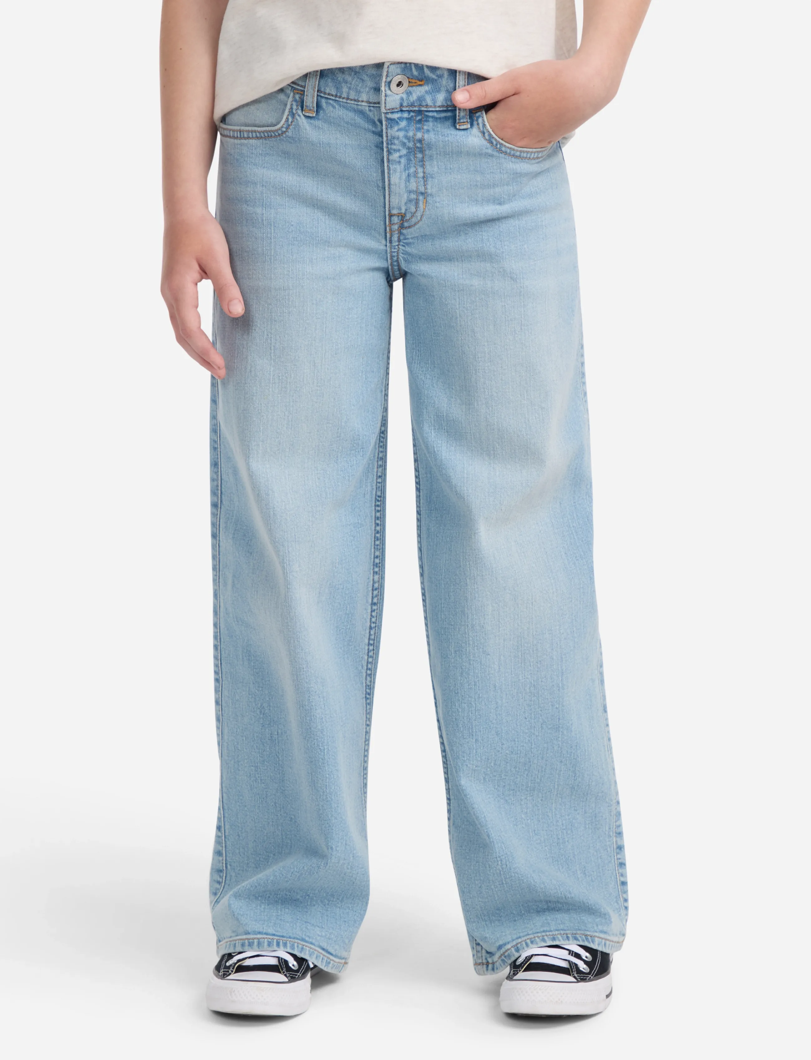 Abercrombie Kids PX-DENIM PANTS - Hosen mit weitem Bein - ANF PACIFIC SKY / blue