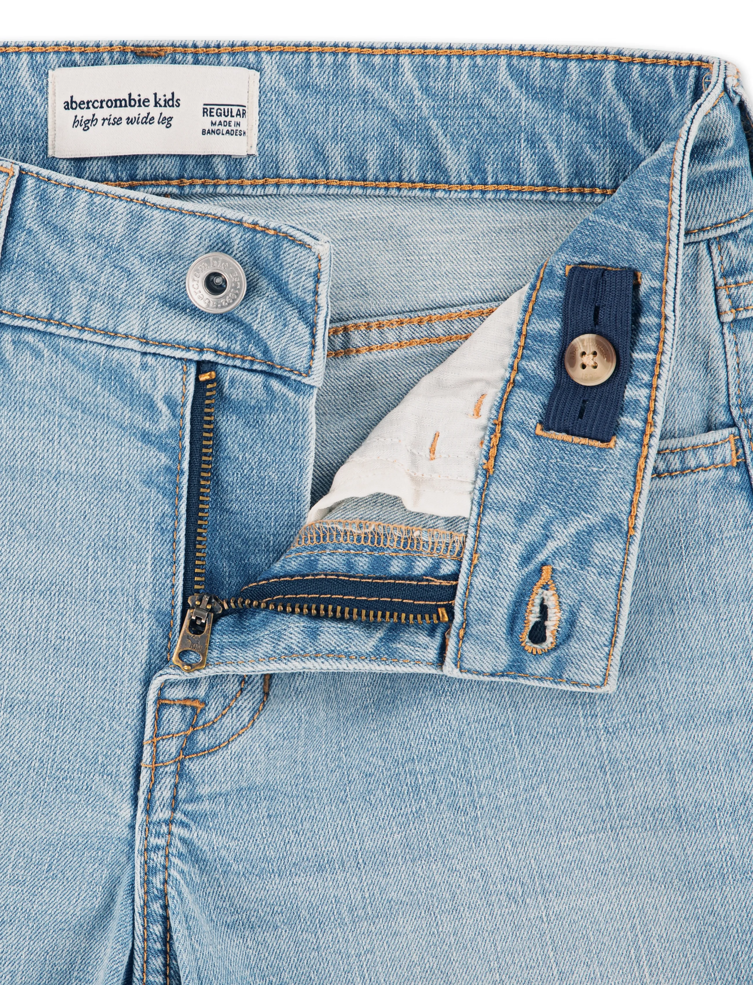 Abercrombie Kids - PX-DENIM PANTS - hosen mit weitem bein - anf pacific sky - 5