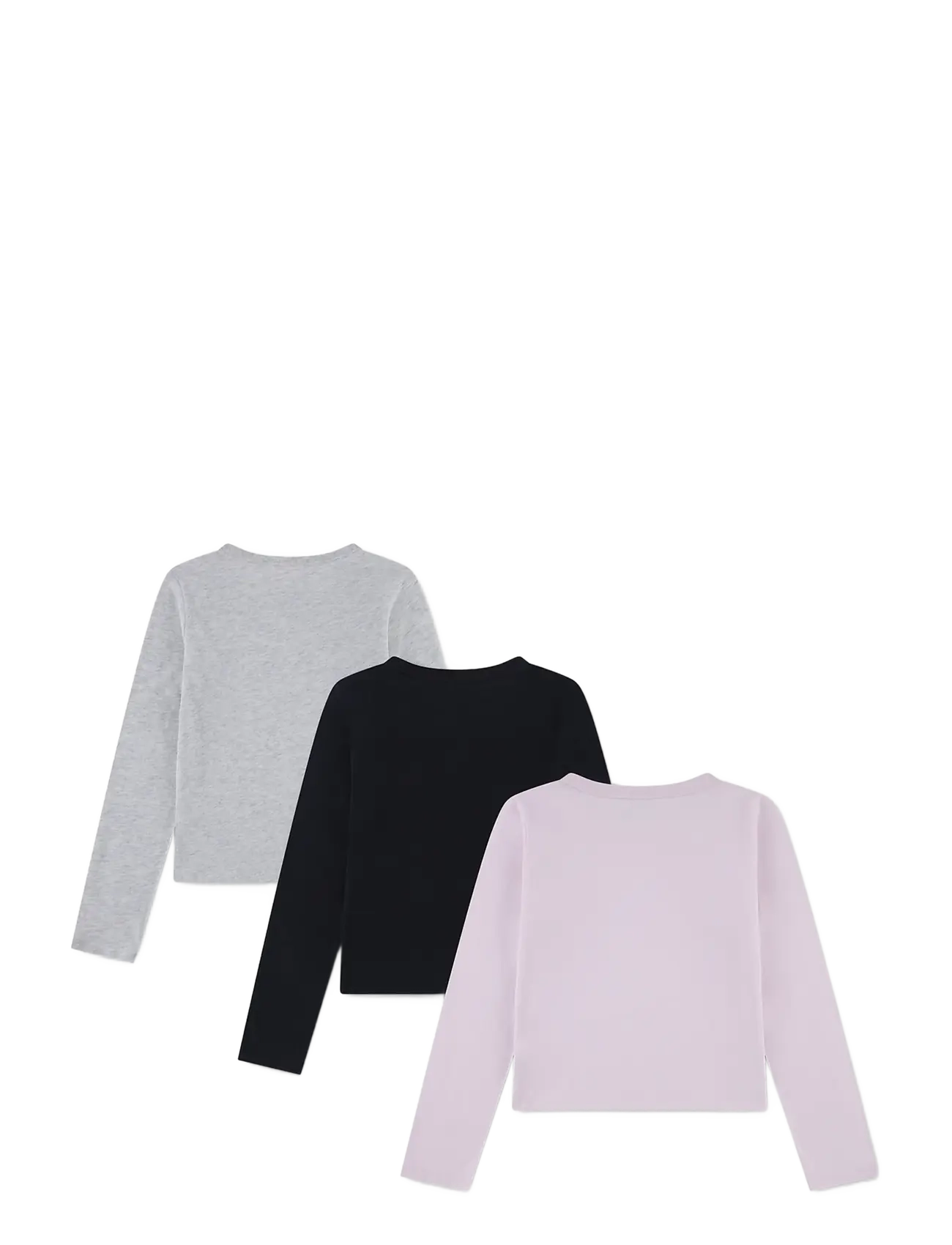 Abercrombie Kids - 3E-3PK LS TEE - t-krekli ar garām piedurknēm - cradle pink - 1