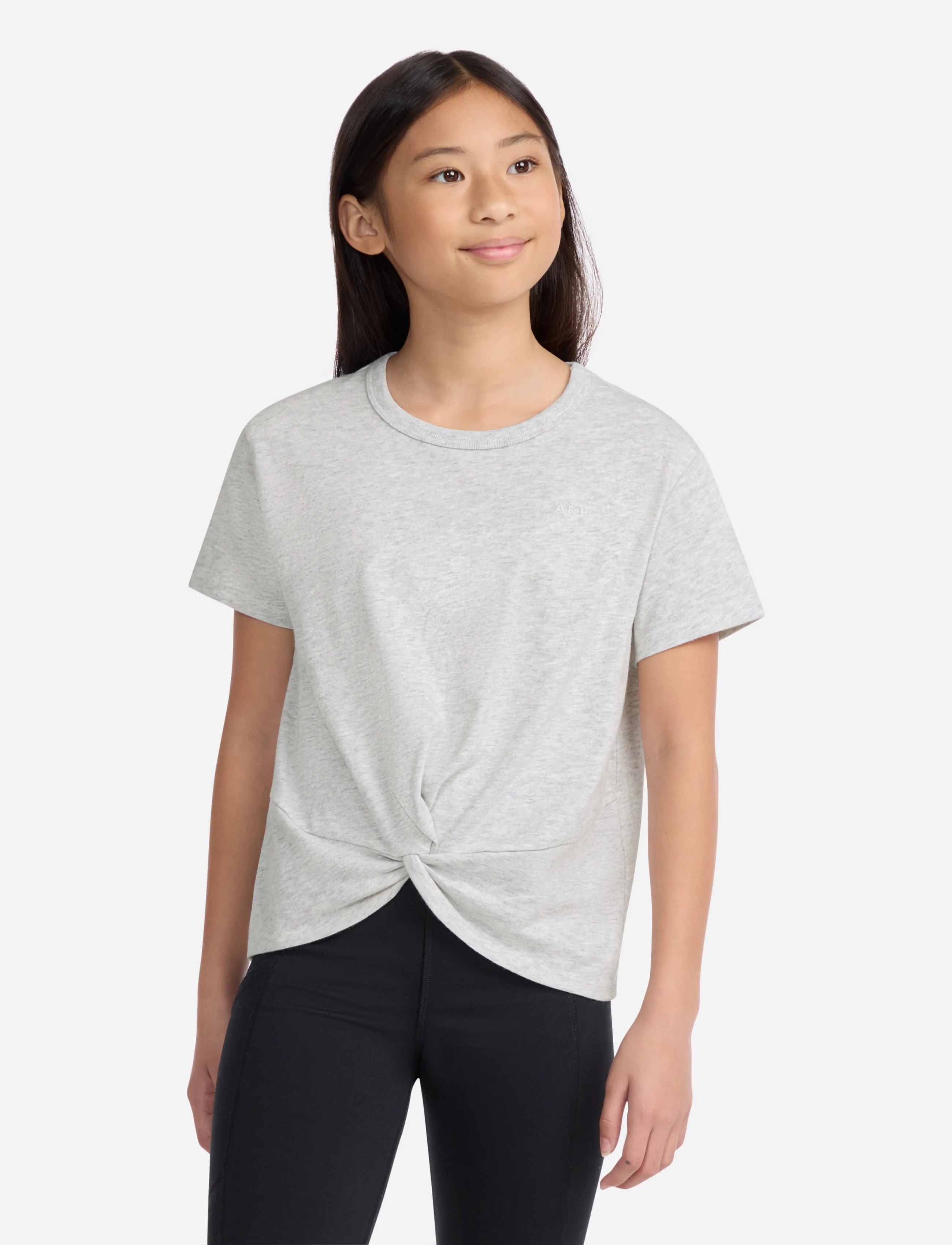 Abercrombie Kids 3T-3PK SS TEE - Kurzärmelige - ANF LIGHT GREY HEATHER / multi