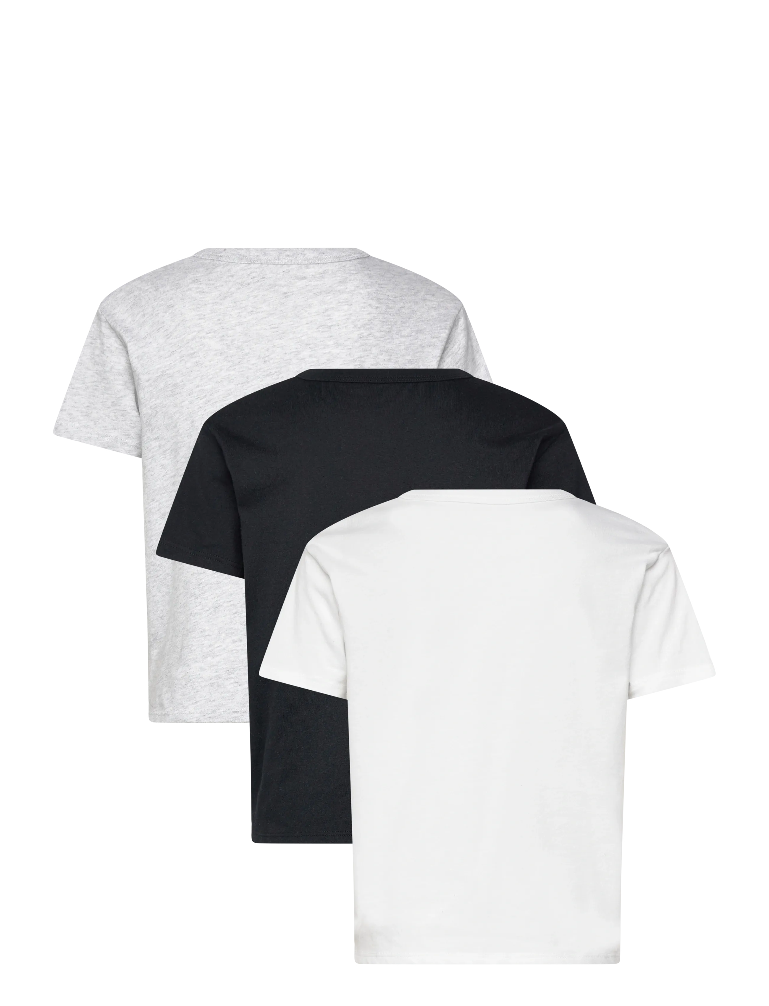 Abercrombie Kids - 3T-3PK SS TEE - short-sleeved t-shirts - anf light grey heather - 1