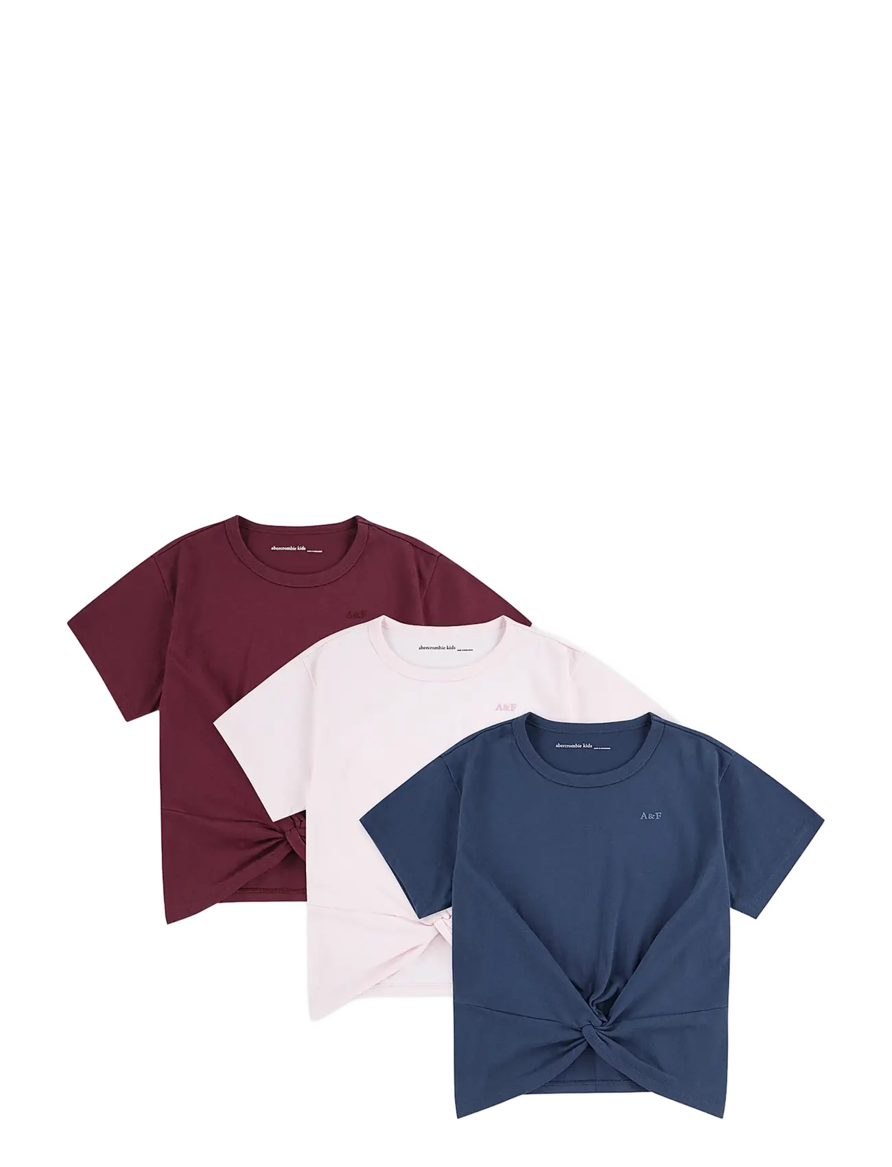 Abercrombie Kids 3T-3PK SS TEE - Tagasi kooli - MOOD INDIGO / multi