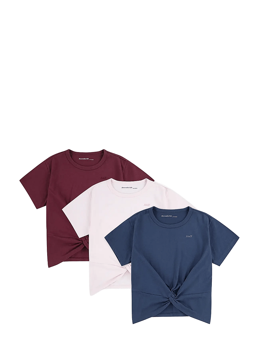 Abercrombie Kids - 3T-3PK SS TEE - kortærmede t-shirts - mood indigo - 1