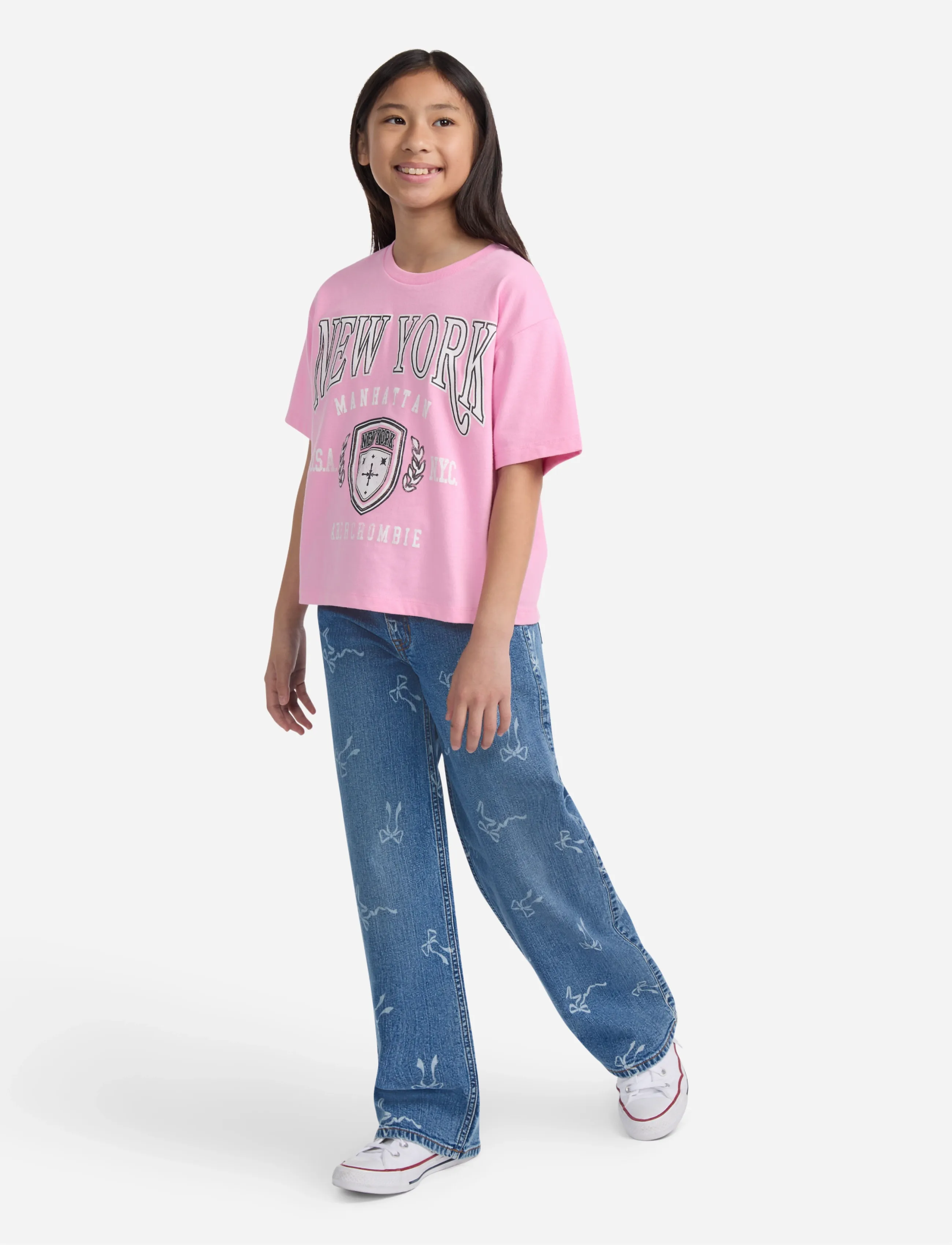 Abercrombie Kids - PX-DENIM PANTS - laiad teksad - anf dusk - 4