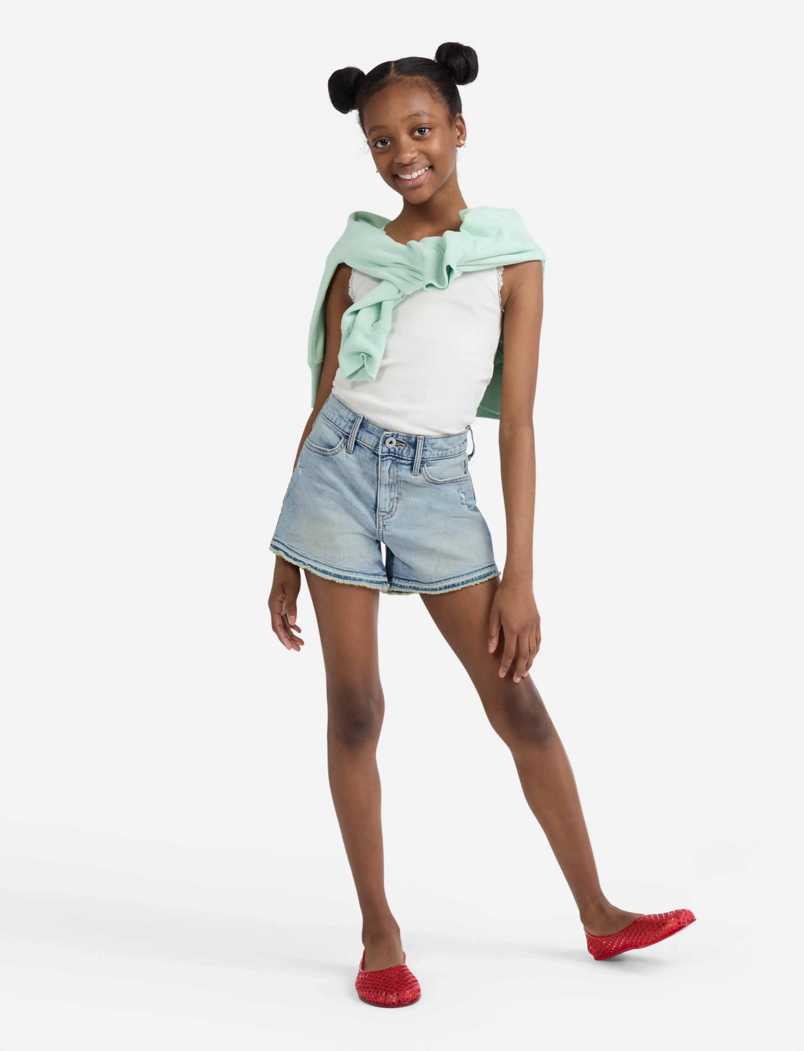 Abercrombie Kids - EH-DENIM SHORTS - lühikesed teksapüksid - ripple - 5