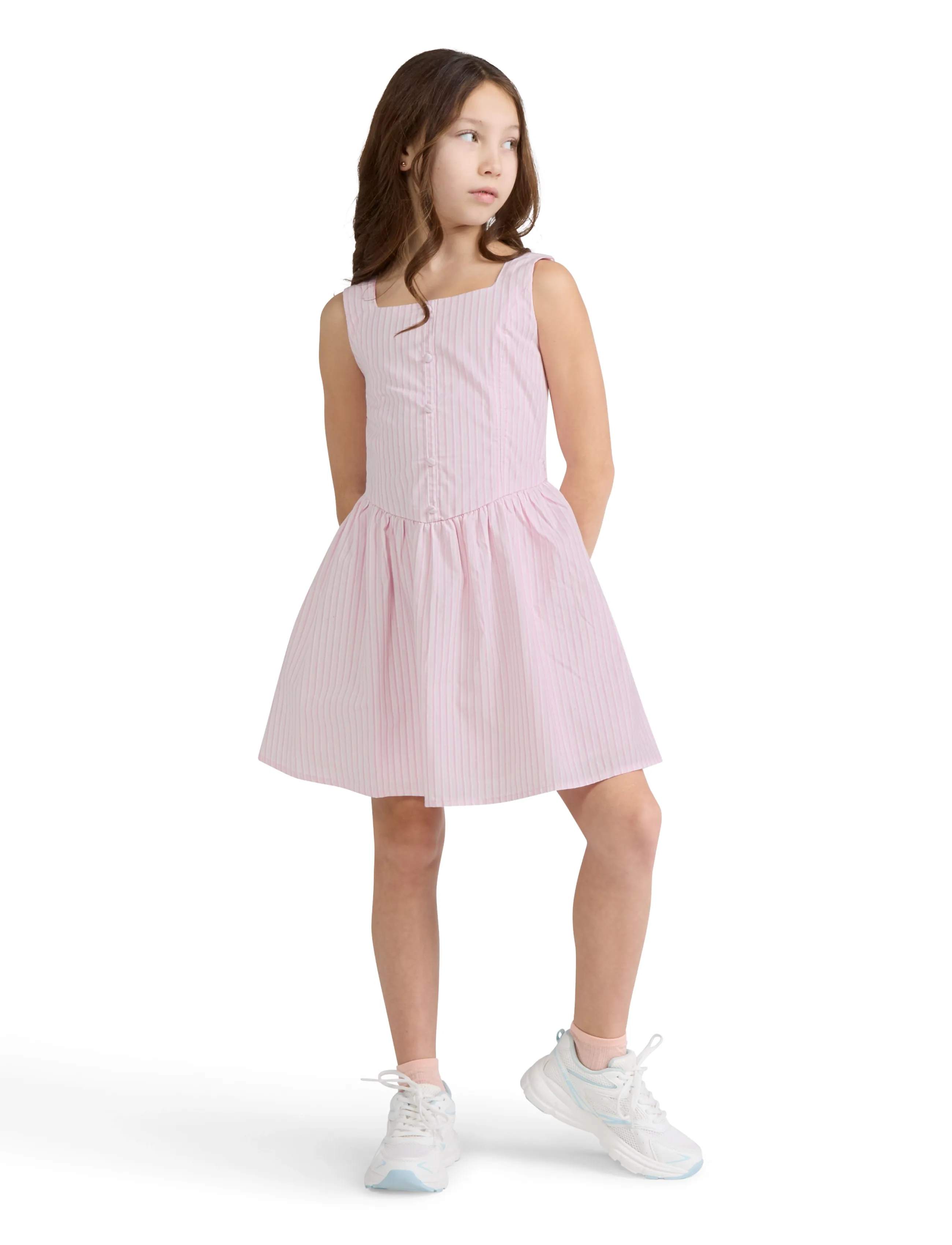 Abercrombie Kids DR-DRESS - Kleider - CHALKPINK / pink/rose