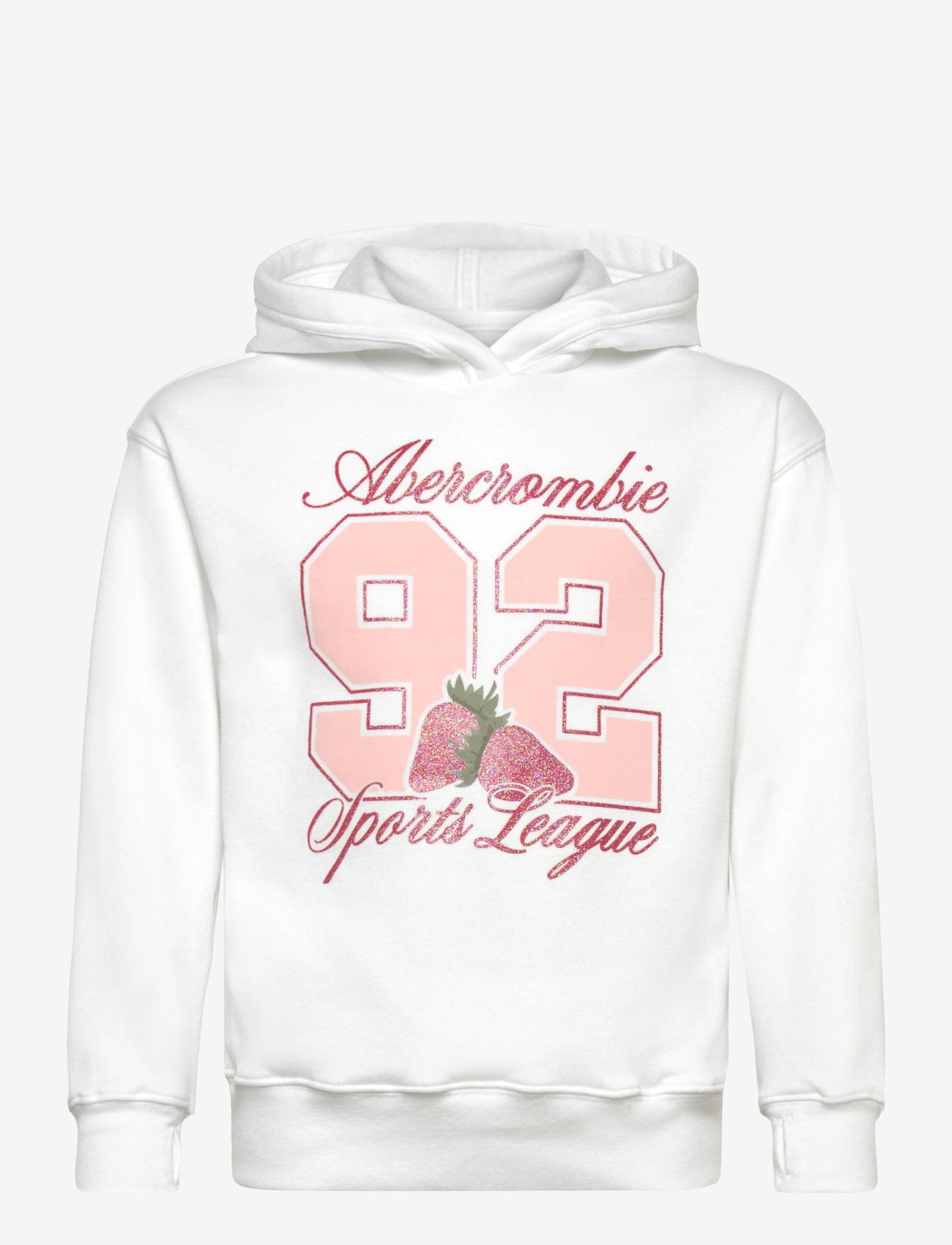 Abercrombie Kids - PO-PULL-OVER HOODY - huvtröjor - bright white - 0