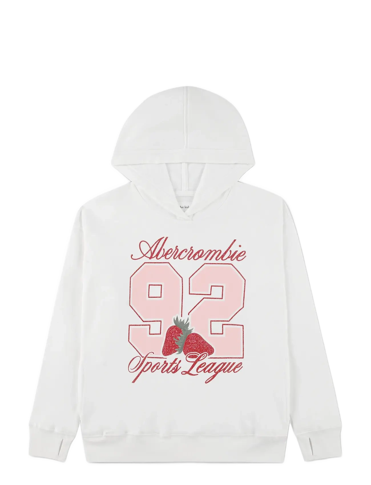 Abercrombie Kids PO-PULL-OVER HOODY - Tagasi kooli - BRIGHT WHITE / white
