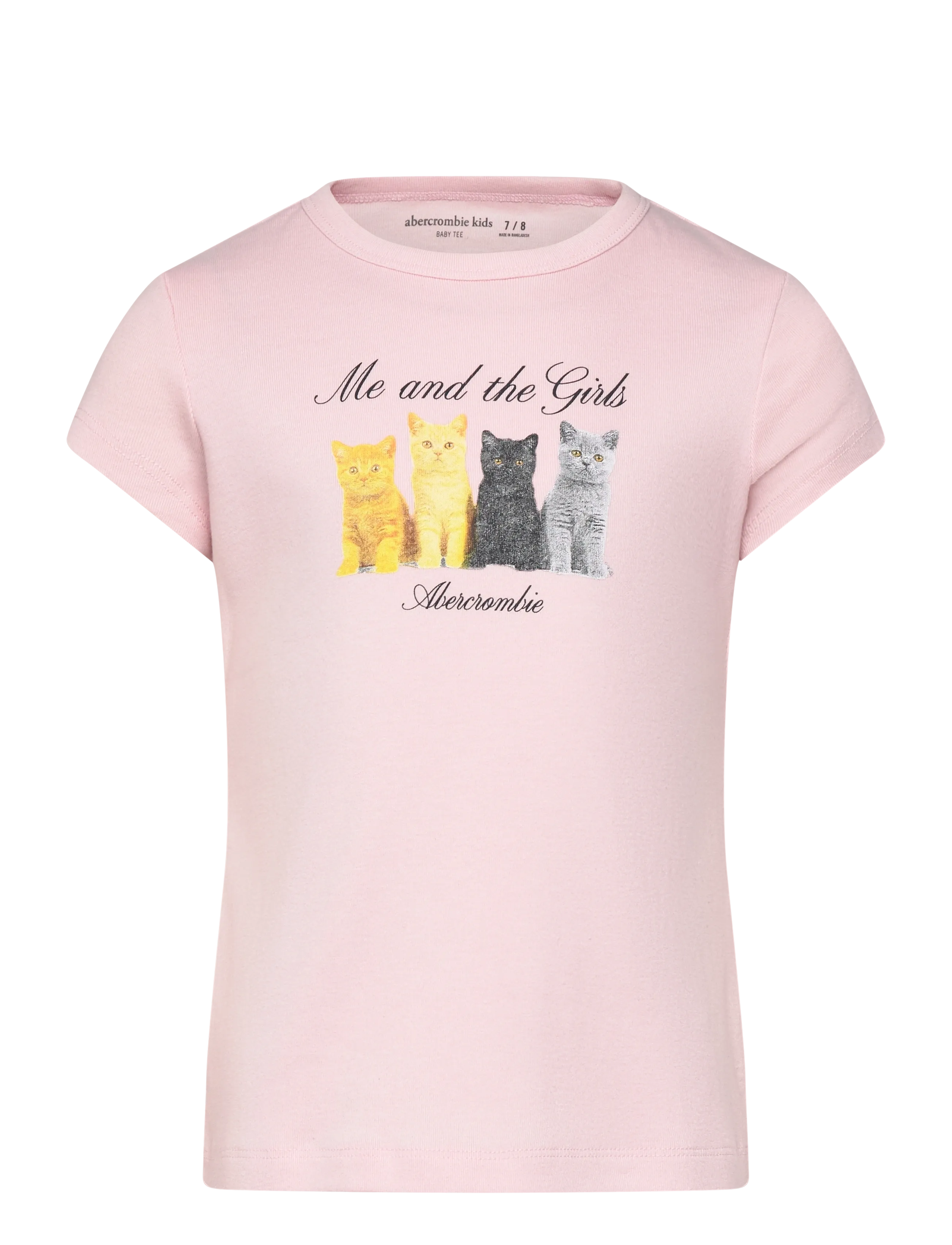 Abercrombie Kids TE-S/S TEE - Tøj - CHALKPINK / pink/rose