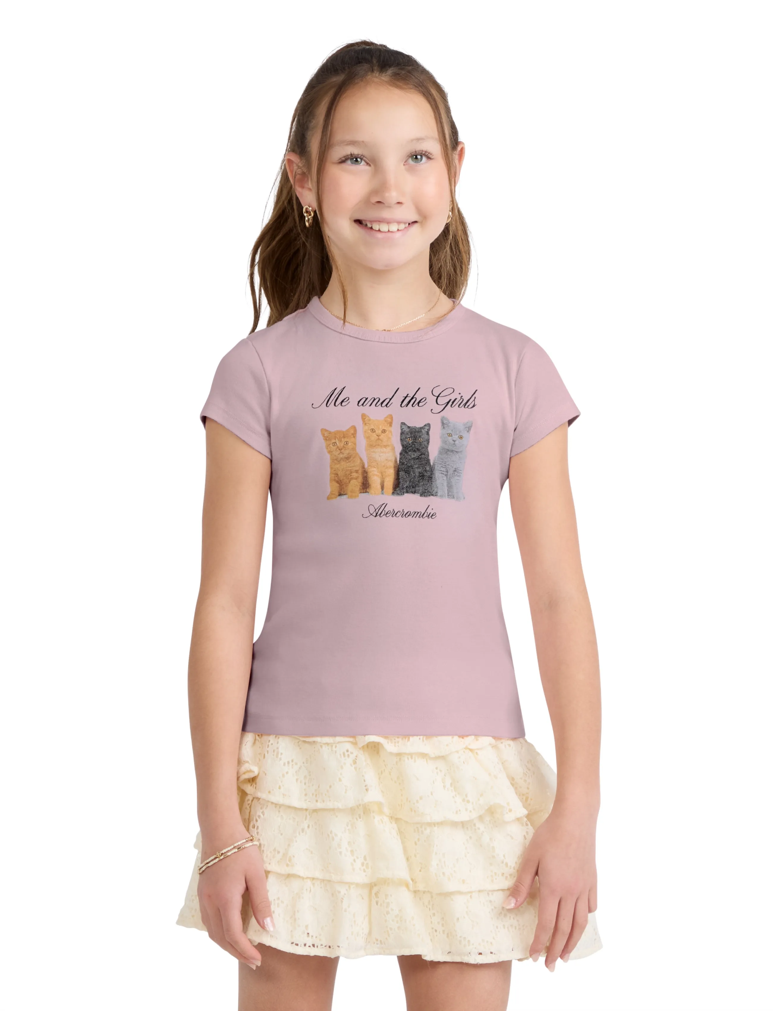 Abercrombie Kids TE-S/S TEE - Kurzärmelige - CHALKPINK / pink/rose