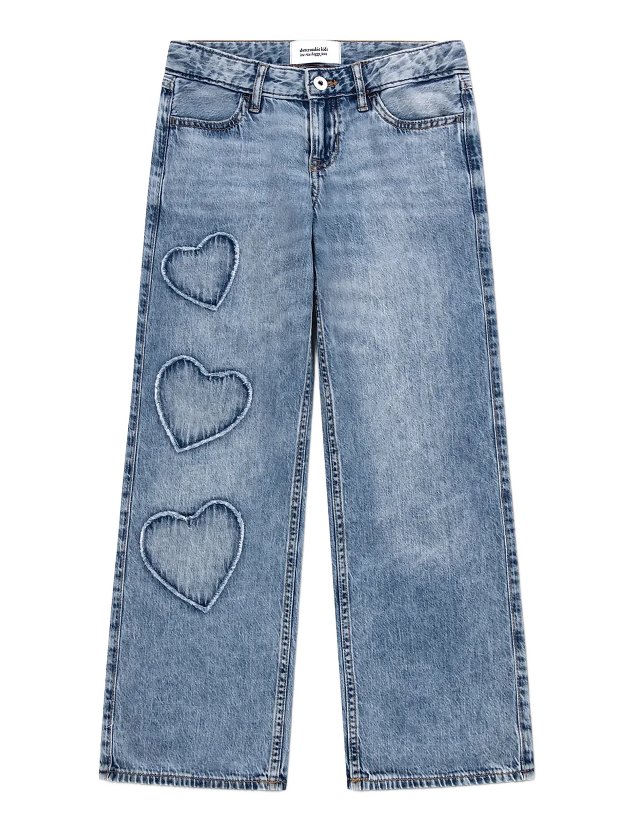 Abercrombie Kids PX-DENIM PANTS - Tagasi kooli - INDIGO HEARTS / blue