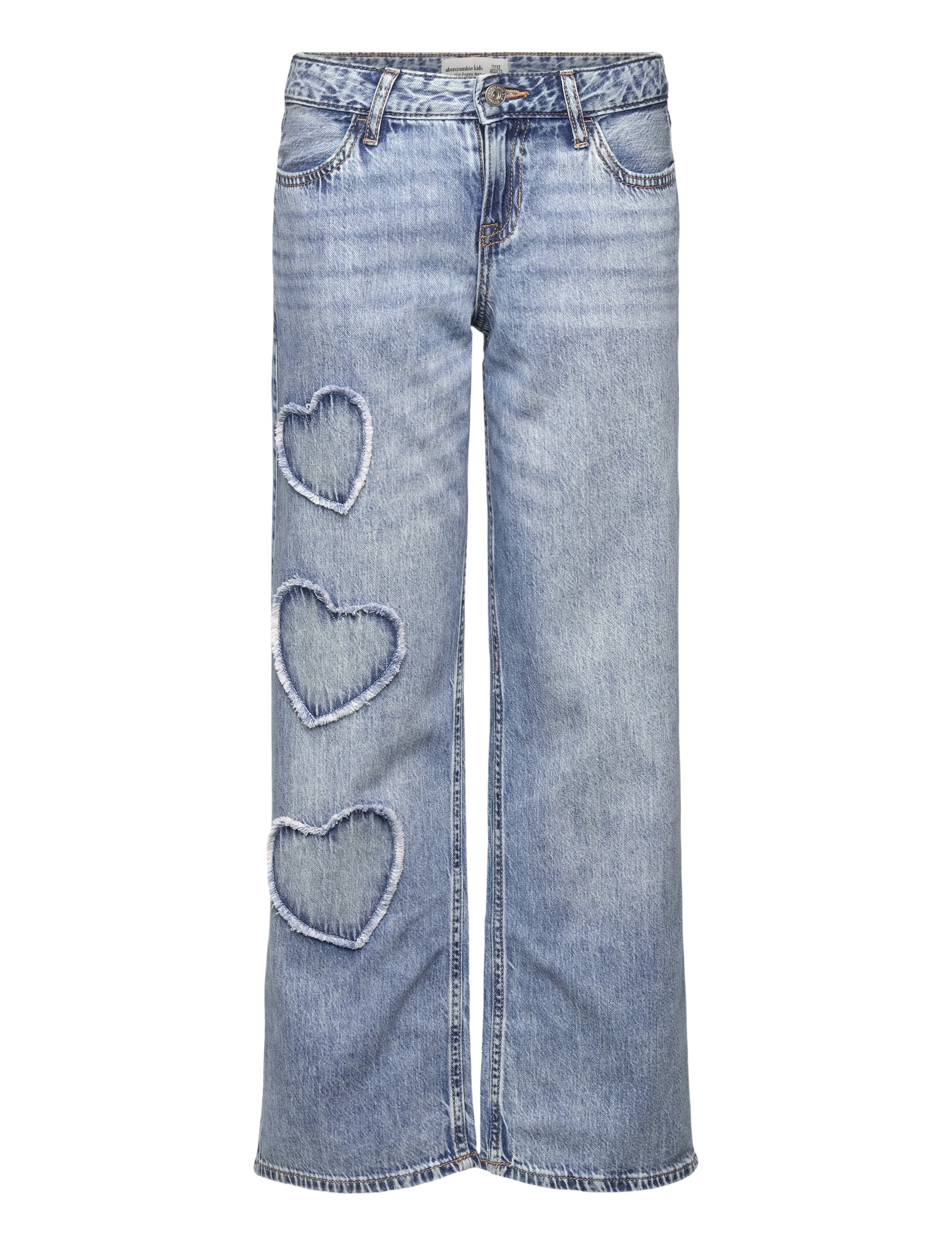Abercrombie Kids PX-DENIM PANTS - Riided - INDIGO HEARTS / blue