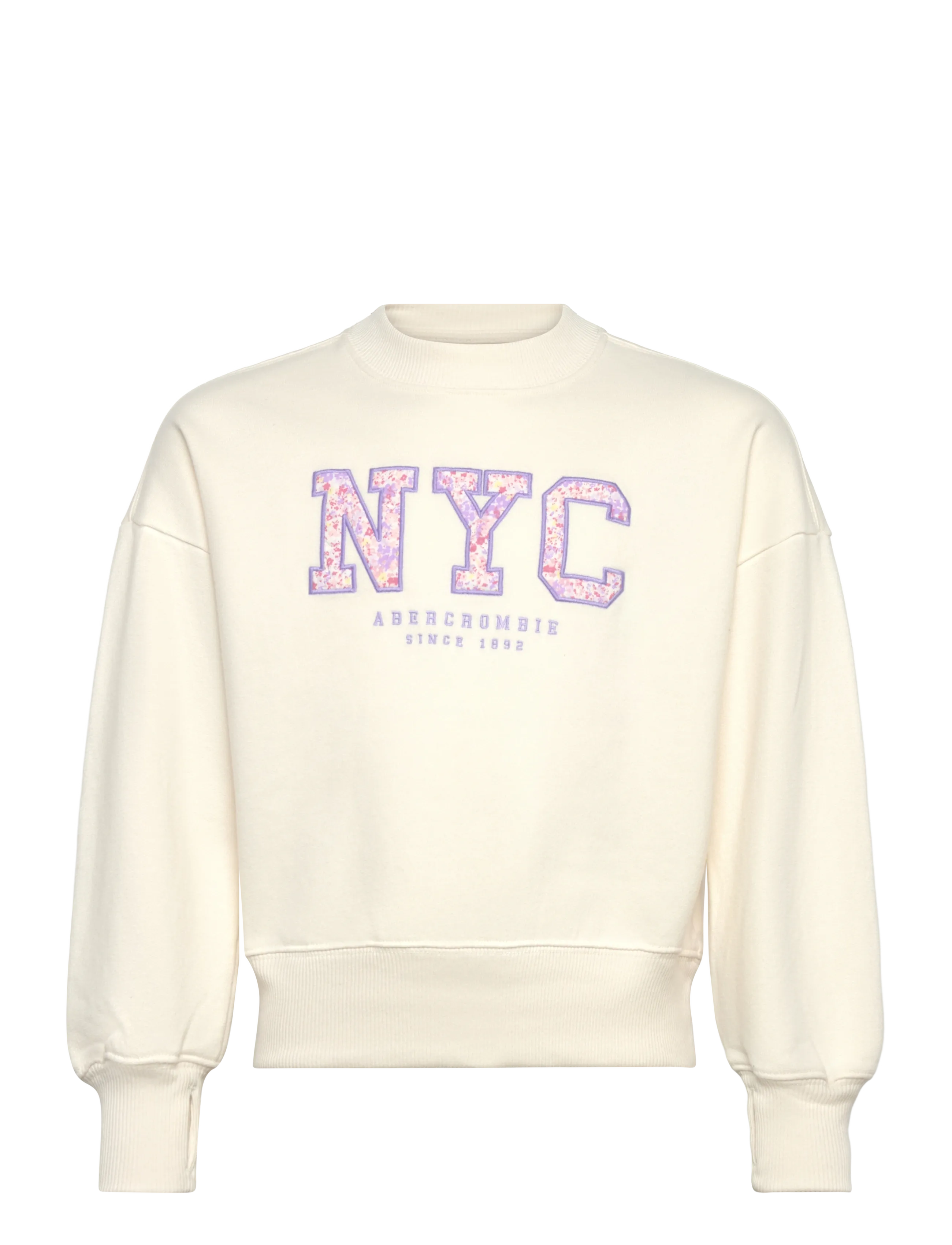 Abercrombie Kids FW-CREW - Teens 9-14 år - JET STREAM / cream