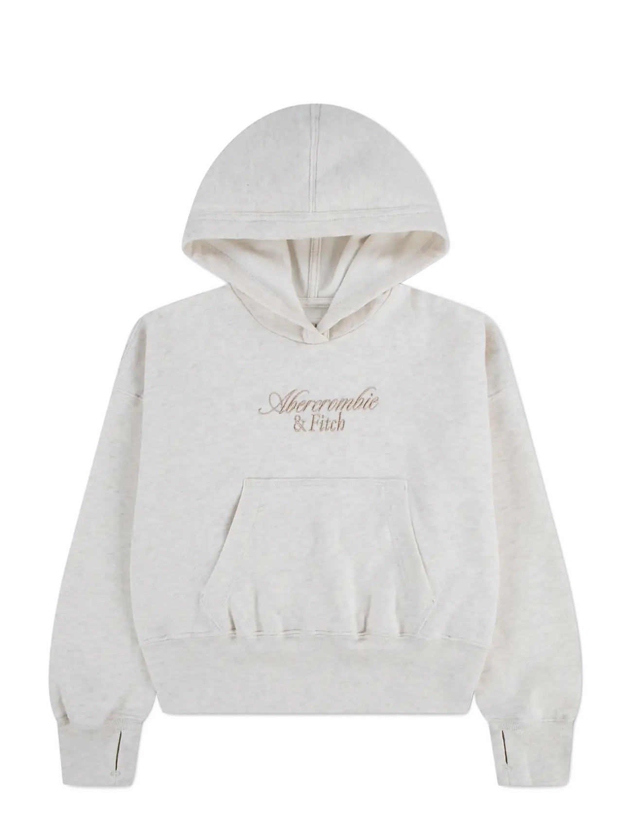 Abercrombie Kids PO-PULL-OVER HOODY - Kapuzenpullover - ANF OATMEAL HEATHER / cream
