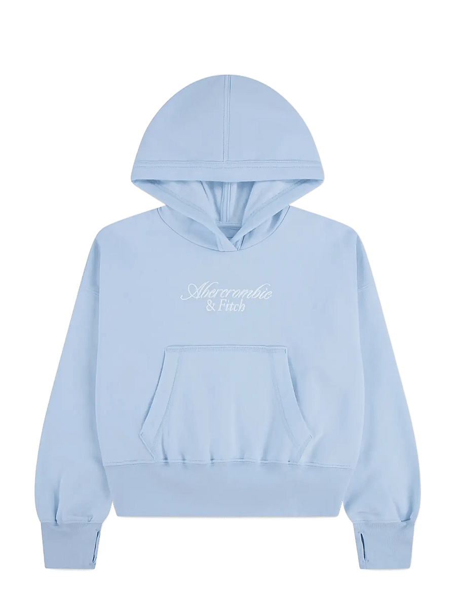 Abercrombie Kids - PO-PULL-OVER HOODY - odzież - ice water - 0